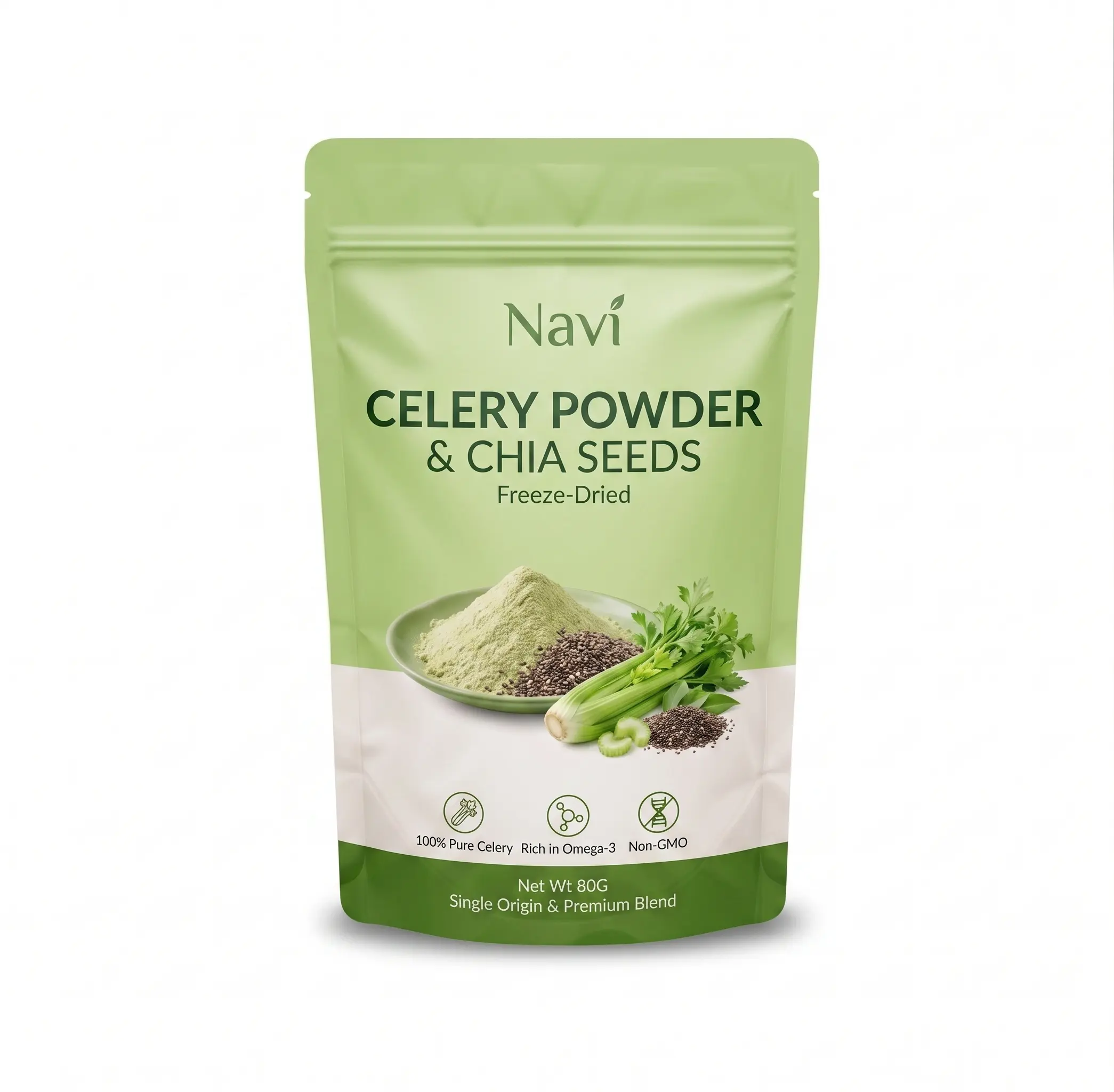 Bột Cần Tây Sấy Lạnh Nguyên Chất - Detox Thanh Lọc, Giữ Dáng